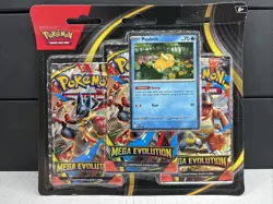 Pokemon TCG Mega Evolution 3 Pack Blister Psyduck Promo ME01 Brand New Sealed 🔥 - Image 1