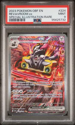2023 POKEMON OBF EN-OBSIDIAN FLAMES SPECIAL ILLUSTRATION RARE REVAVROOM EX PSA 9 - Image 1