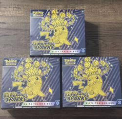 Pokemon TCG Surging Sparks Elite Trainer Box Lot 3x - New/Sealed Lot of 3 ETBs - Image 1