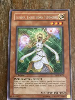 Yu-Gi-Oh! TCG Lumina, Lightsworn Summoner LODT-EN021 Unlimited Rare LP - Image 1