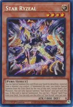 Yugioh! LP Star Ryzeal - ALIN-EN022 - Secret Rare - 1st Edition Lightly Played, - Image 1