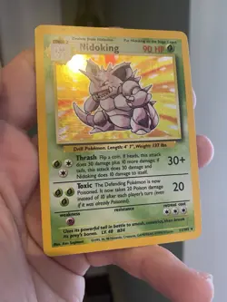 Nidoking 11/102 - Base Set HOLO Rare Vintage WOTC Pokemon Card MP - Image 3