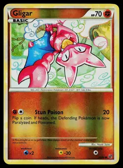 Pokemon Card - Gligar Undaunted 49/90 Reverse Holo - Image 1