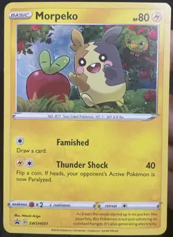 Morpeko Black Star Promo Pokemon Card Cosmos Rare Holo 2020 SWSH031 - Image 1