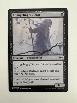 Changeling Outcast MTG Magic the Gathering Card LP Lightly Played MH1 - Image 1