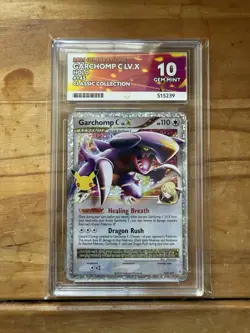 Garchomp C LV.X 145/147 Celebrations Pokemon Card ACE 10 Gem Mint - Image 1