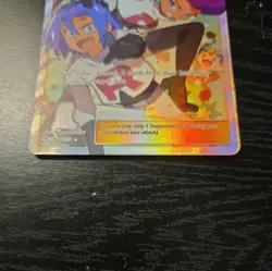 Pokemon TCG Jesse And James Full Art Trainer Card 68/68 Hidden Fates NM - Image 3