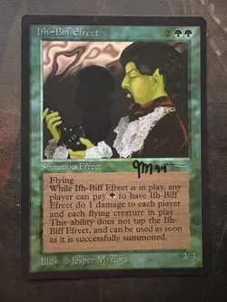 *** ARABIAN NIGHTS Ifh-Biff Efreet *** NM-Mint Signed! - DUTY FREE - MtG Magic - Image 1