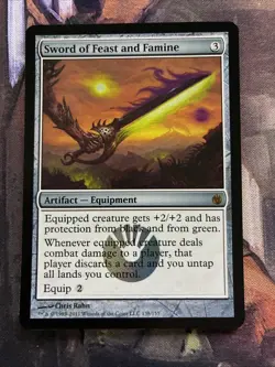 Sword of Feast and Famine Mirrodin Besieged Foil - Image 1