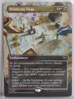 Windcrag Siege [New, Near Mint] Borderless {Tarkir: Dragonstorm} - Image 1