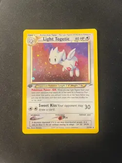 Light Togetic 1st Edition Neo Destiny Holo Rare Near Mint Pokemon TCG 15/105 - Image 1