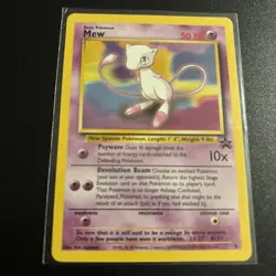 Mew #8 Black Star Promo Rare Vintage Pokemon Card WotC TCG Trading Game LP+ - Image 1