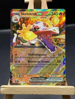 Skelokrok ex 037/193 Entwicklungen in Paldea Deutsch NM Pokemon - Image 1