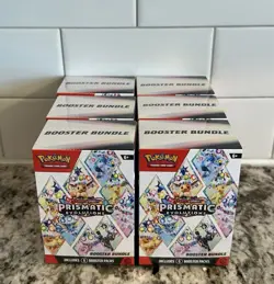 Pokemon TCG Scarlet & Violet Prismatic Evolutions Booster Bundles - LOT of (6) - Image 1