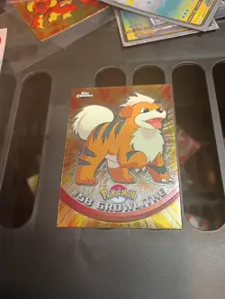 2000 Topps Chrome Pokemon TV Animation Series Growlithe - Image 1