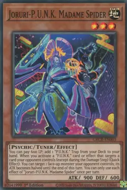 Joruri-P.U.N.K. Madame Spider - GRCR-EN003 - NM/VLP - Super Rare - 1st ed - Image 1