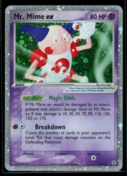 Pokemon TCG English Card Fire Red Leaf Green Mr. Mime ex 110/112 Holo - Image 1