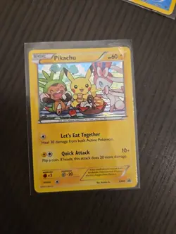 Pokemon TCG XY95 Pikachu Promo Card Black Star Rare Holo - Image 1