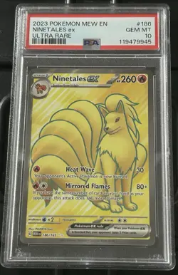 2023 Pokemon MEW EN 151 ULTRA RARE #186 NINETALES Ex PSA 10 Nice Card!! 🔥🔥🔥 - Image 2