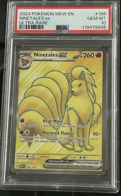 2023 Pokemon MEW EN 151 ULTRA RARE #186 NINETALES Ex PSA 10 Nice Card!! 🔥🔥🔥 - Image 3