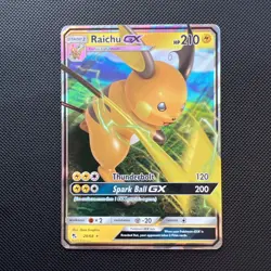 Pokemon Card Raichu GX 20/68 Hidden Fates Half Art Near Mint - Image 1
