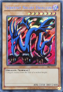 Serpent Night Dragon SRL-EN103 Secret Rare YuGiOh TCG Card - Image 1
