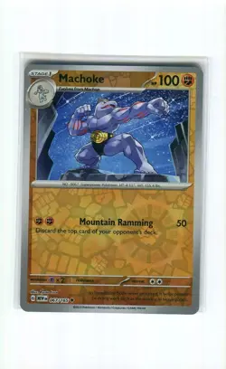 MACHOKE 067 REVERSE HOLO SCARLET & VIOLET 151 POKEMON CARD MINT 2023 - Image 1