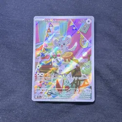 Pokemon TCG Minccino Illustration Rare Card Temporal Forces 182/162 - Image 1