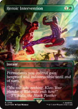 MTG Heroic Intervention - Rainbow Foil, NM-Mint, English Secret Lair Drop Series - Image 1