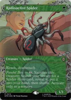 Radioactive Spider (Borderless) - FOIL - R Marvel's Spider-Man 212 - MTG - Image 1