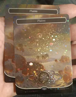 Plains (486) (Borderless) (Galaxy Foil) Unfinity Foil x2 - Image 1