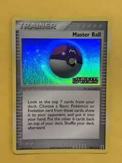 Master Ball 99/113 LP Reverse Holo EX Delta Species 2005 Pokemon TCG - Image 1