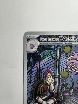 Team Rocket's Weezing - 199/182 Destined Rivals Illustration Rare Pokemon - Image 2