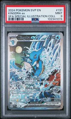 2024 POKEMON SVP EN-SV BLACK STAR PROMO #131 KINGDRA EX PSA 9 - Image 1