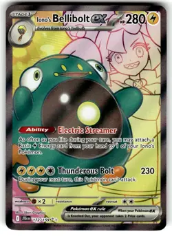 Ionos Bellibolt Ex 172/159 Journey Together Full Art Ultra Rare Pokemon Card NM - Image 1