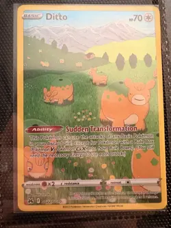 Pokemon TCG Ditto GG22/GG70 Full Art Ultra Rare Crown Zenith - Image 1
