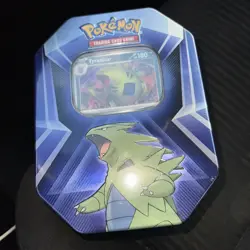 Pokemon TCG: Tyranitar Triple Whammy Collectors Tin - Factory Sealed!!!⭐⭐⭐ - Image 1