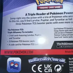 Pokemon TCG: Tyranitar Triple Whammy Collectors Tin - Factory Sealed!!!⭐⭐⭐ - Image 3