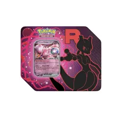 Pokemon TCG Destined Rivals Team Rocket Tin Mewtwo ex NEW SEALED - Image 1