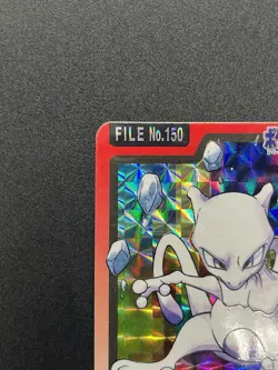(LP-) Mewtwo Carddass Holo No. 150 Pocket Monsters 1997 Pokemon Card Japanese - Image 3
