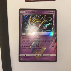 Pokemon Giratina TCG Card 58/156 Prism Star Rare SM Ultra Prism NM Condition - Image 3