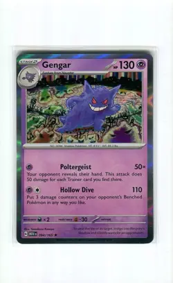 GENGAR 094 HOLO RARE SCARLET & VIOLET 151 POKEMON CARD MINT 2023 - Image 1