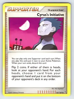 Cyrus's Initiative 137/147 2009 Supreme Victors Set Pokemon Card TCG - Lp/Vlp - Image 1