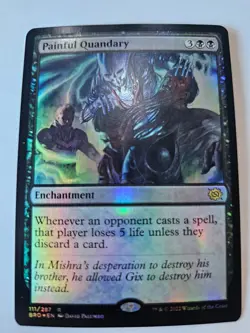 MTG - Painful Quandary FOIL - Brothers War #287 - Image 1