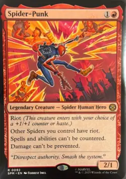 Spider-Punk Non- Foil R Marvel's Spider-Man 92 NM - Image 1