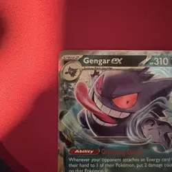 Pokemon TCG Gengar EX 104/162 SV05: Temporal Forces Double Rare Holo NM - Image 3