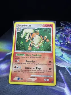 Pokemon Arcanine 1/111 Holo Rare - Rising Rivals (2009) - Double Swirl! 🌀🌀 - Image 1