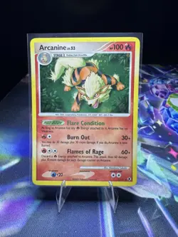 Pokemon Arcanine 1/111 Holo Rare - Rising Rivals (2009) - Double Swirl! 🌀🌀 - Image 2