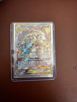 Pokemon TCG Cosmic Eclipse Reshiram and Zekrom GX 222/236 Tag Team - Image 1