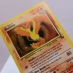 Pokemon TCG - Moltres 12/62 Fossil Holo Rare WOTC 1999 - LP - Image 1